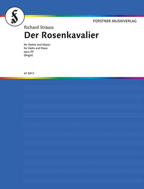 Der Rosenkavalier op. 59  für Violine und Klavier  