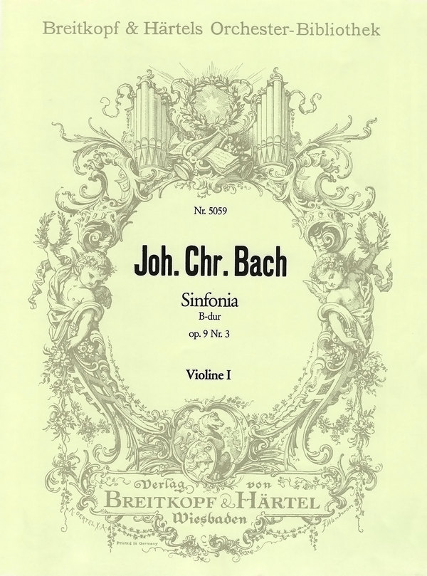 Sinfonia B-Dur op.9,3  für Orchester  Violine 1