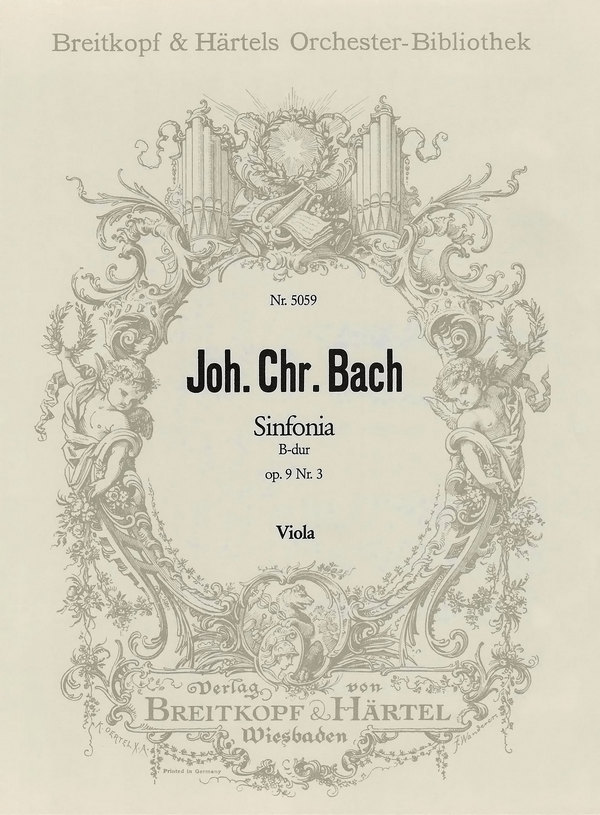 Sinfonia B-Dur op.9,3  für Orchester  Viola