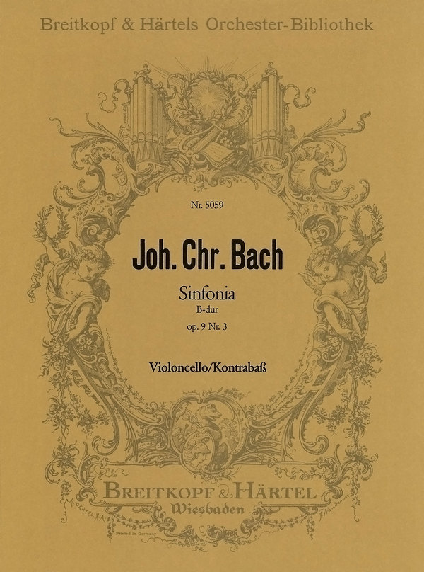 Sinfonia B-Dur op.9,3  für Orchester  Violoncello / Kontrabass