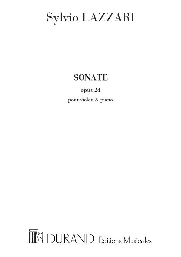 Sonate op.24&nbsp;&nbsp;für Violine und Klavier&nbsp;&nbsp;