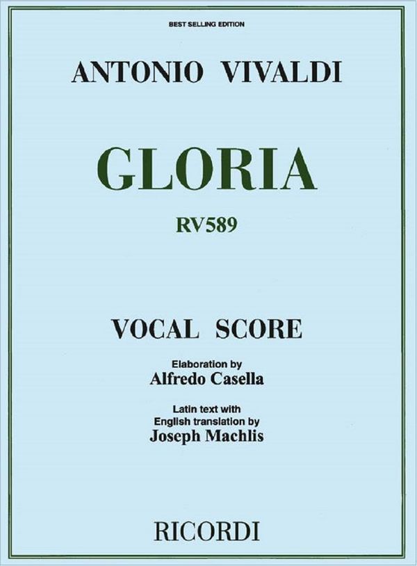 Gloria RV589 für Soli, gem Chor&nbsp;&nbsp;und Orchester&nbsp;&nbsp;Klavierauszug (lat/eng)