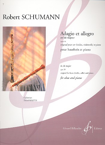 Adagio et allegro la majeur&nbsp;&nbsp;op.70 pour hautbois&nbsp;&nbsp;et piano