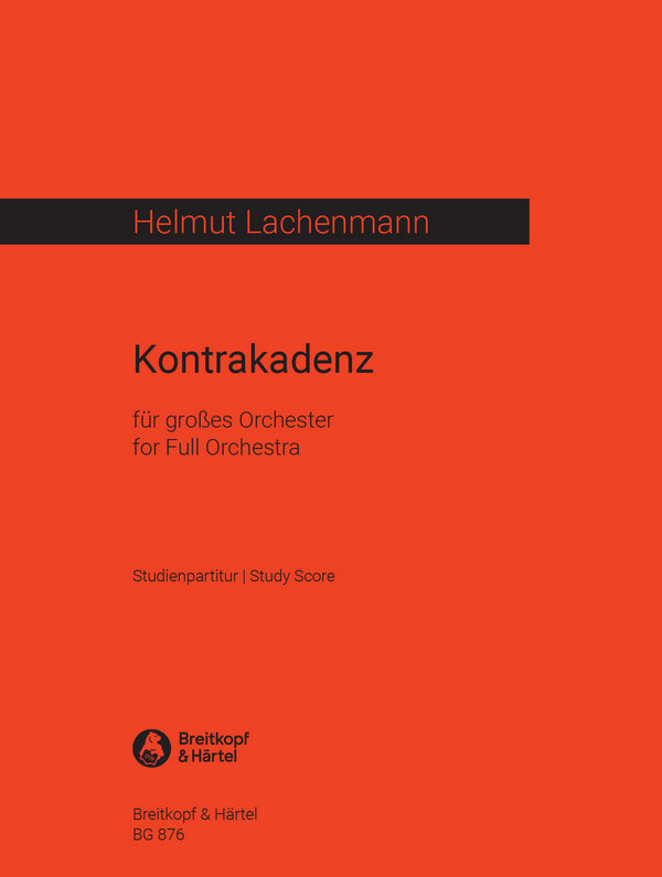 Kontrakadenz&nbsp;&nbsp;für Orchester&nbsp;&nbsp;Studienpartitur