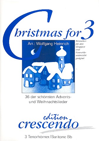Christmas for 3  für 3 Tenorhörner in B  Partitur