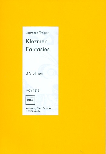 Klezmer Fantasies  für 3 Violinen  Partitur und Stimmen