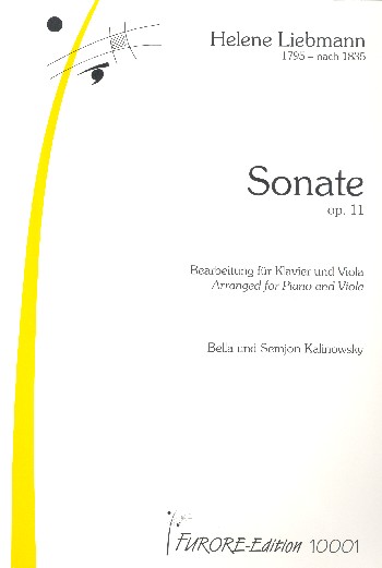 Sonate op.11: für Viola und Klavier  nach der Sonate für Violoncello und Klavier  