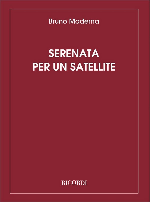 Serenata per un satellite&nbsp;&nbsp;per violino&nbsp;&nbsp;