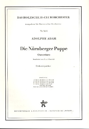 Die Nürnberger Puppe  für Akkordeonorchester  Partitur