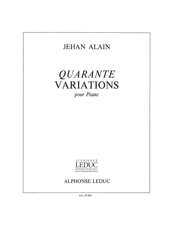 40 variations   pour piano  