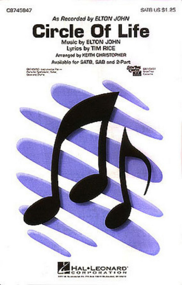 Circle of Life: for synthesizer,  guitar, bass and drums  parts