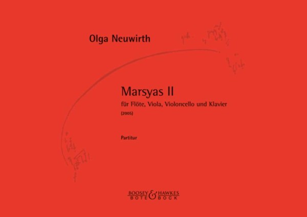 Marsyas II  für Flöte, Viola, Violoncello und Klavier  Partitur (= Klavier) und Stimmen