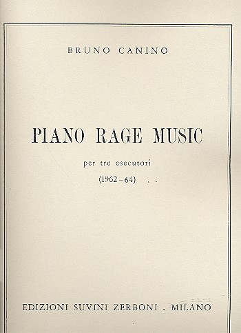 Piano Rage Music&nbsp;&nbsp;für Klavier zu 6 Händen&nbsp;&nbsp;Spielpartitur