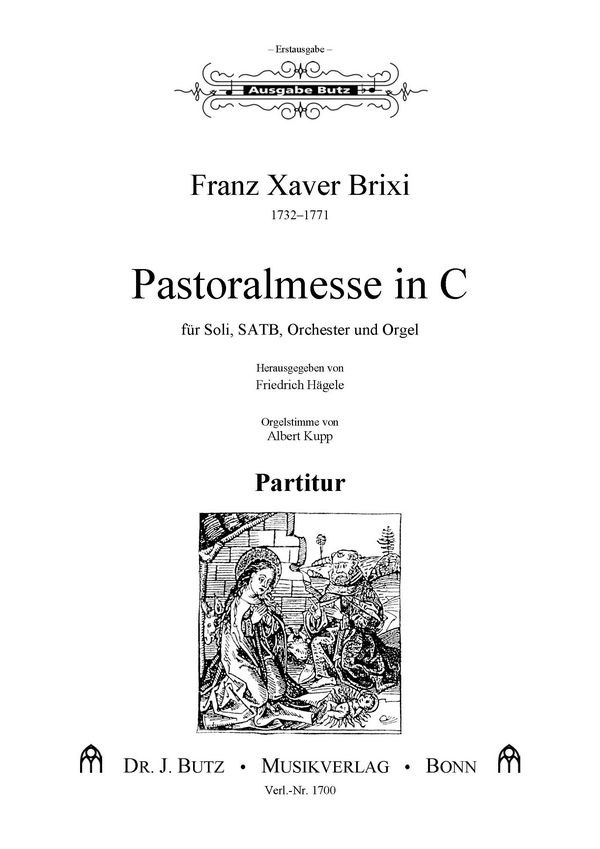 Pastoralmesse in C  für Soli, gem Chor, Orgel und Orchester  Partitur