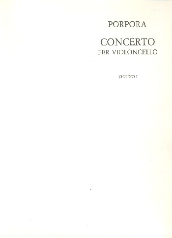 Konzert a-Moll  für Violoncello, 2 Violinen und Bc  Violine 1