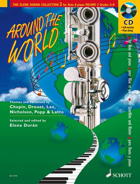 Around the world (+CD)  für Flöte und Klavier  