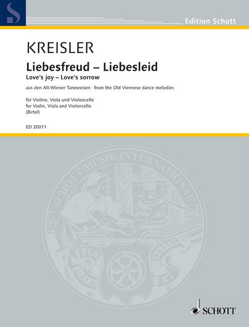 Liebesfreud - Liebesleid  für Streichtrio  Partitur und Stimmen