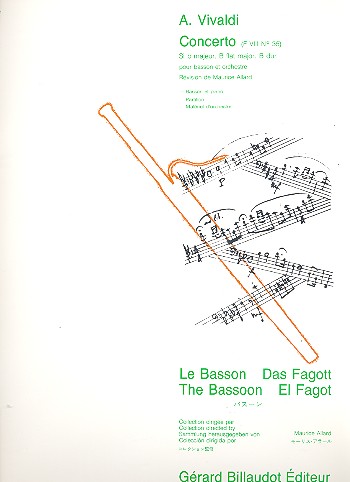 Concerto Si b major F:VIII,35&nbsp;&nbsp;pour basson et piano&nbsp;&nbsp;Allard, Maurice, ed.