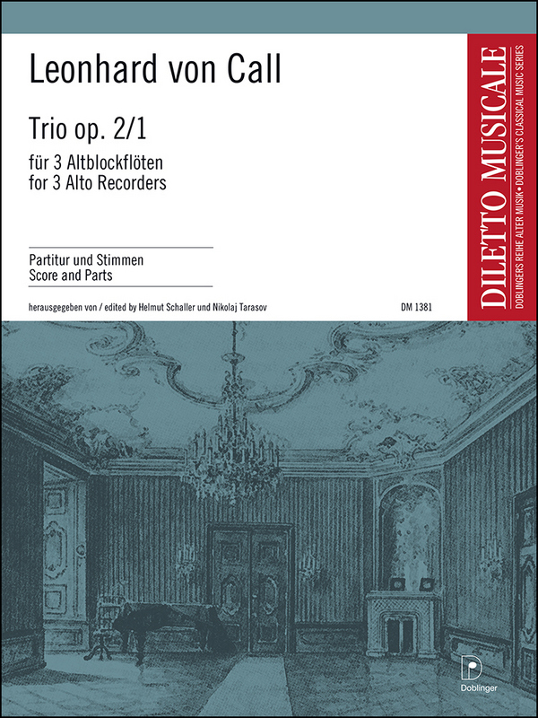 Trio op.2,1&nbsp;&nbsp;für 3 Altblockflöten&nbsp;&nbsp;Partitur und Stimmen