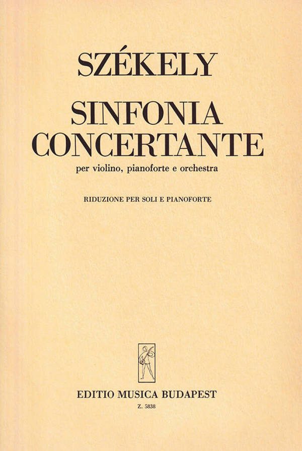 Sinfonia concertante per violino,&nbsp;&nbsp;piano e orchestra&nbsp;&nbsp;vocal score