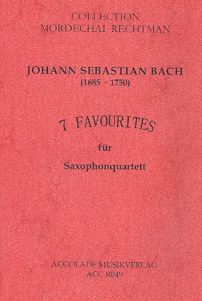 7 Favourites für 4 Saxophone  (SATB) Partitur und Stimmen  