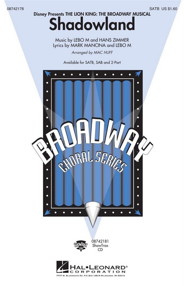 Shadowland for mixed chorus (SATB)  and piano  