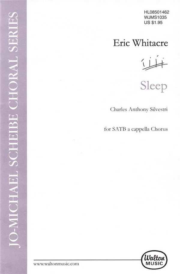Sleep  for mixed chorus (SATB) a cappella  score