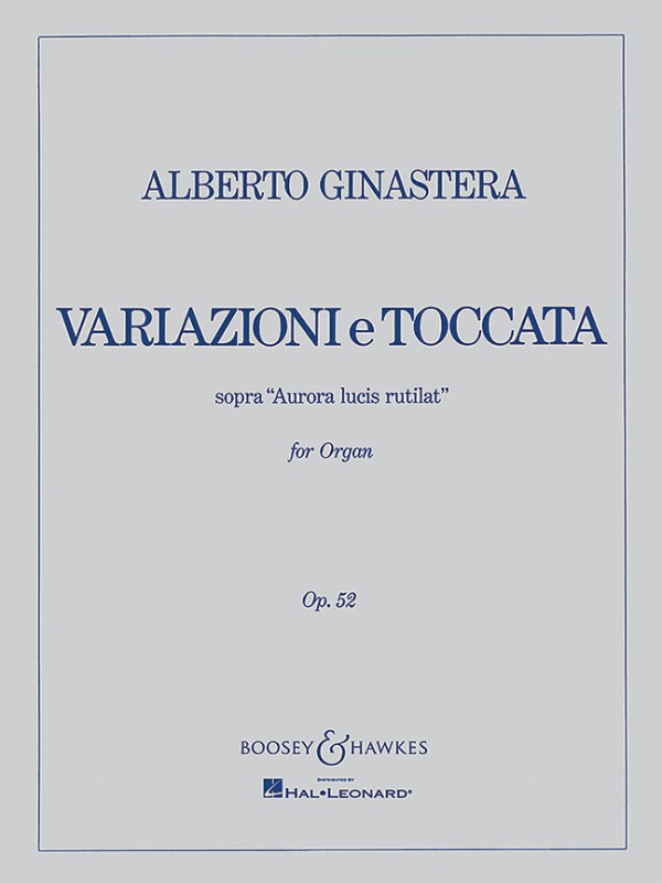Variazioni e Toccata op. 52&nbsp;&nbsp;für Orgel&nbsp;&nbsp;