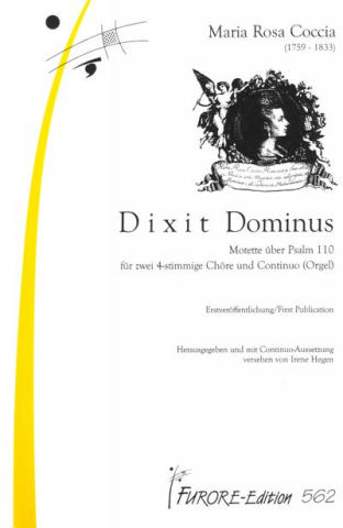 Dixit Dominus für 2 gem Chöre  und Bc (Orgel),  Partitur (lat)  