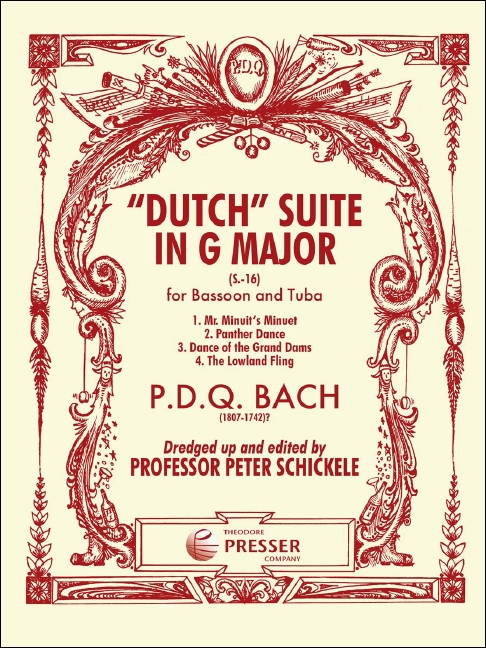Dutch Suite in D Major for bassoon  and tuba,  score  