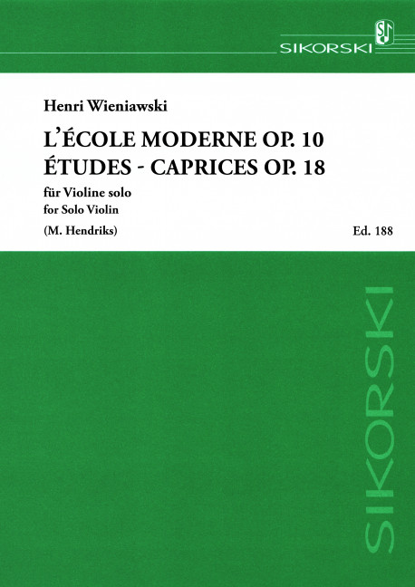 L'école moderne op.10 et études-caprices op.18  pour violon  