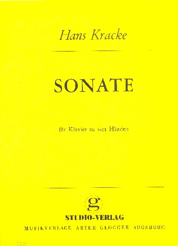 Sonate&nbsp;&nbsp;für Klavier zu 4 Händen&nbsp;&nbsp;