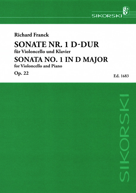 Sonate D-Dur Nr.1 op.22  für Violoncello und Klavier  