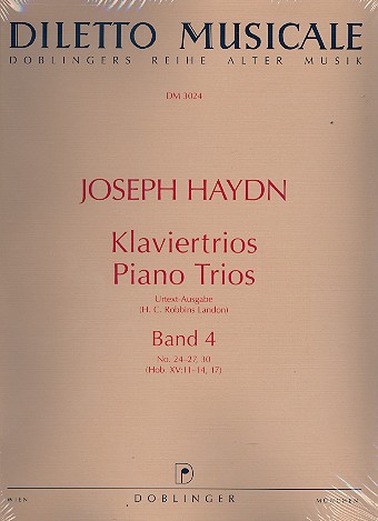 Klaviertrios Band 4 (Nr.24-27 und Nr.30)&nbsp;&nbsp;für Violine, Violoncello und Klavier&nbsp;&nbsp;Stimmen