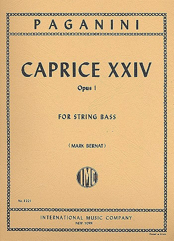 Caprice op.1,24&nbsp;&nbsp;für Kontrabass&nbsp;&nbsp;