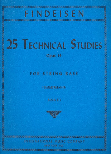25 technical Studies op.14 vol.3 (nos.15-20 )  for string bass  