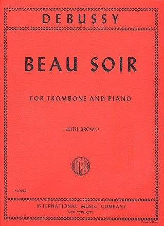 Beau Soir  for trombone and piano  