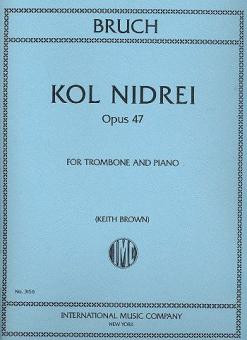 Kol Nidrei op.47  for trombone and piano  