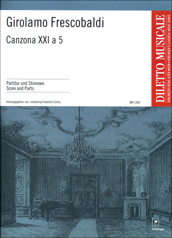 Canzona XXI a 5 für 5 Instrumente und Bc  Partitur und Stimmen  