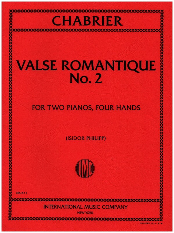 Valse romantique no.2  for 2 pianos  parts