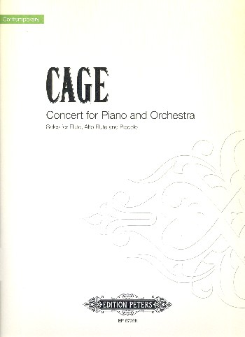 Cocnerto  for piano and orchestra  solo for flute, alto flute and piccolo