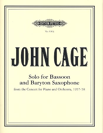 Concerto  for piano and orchestra  solo for bassoon and baryton saxophone