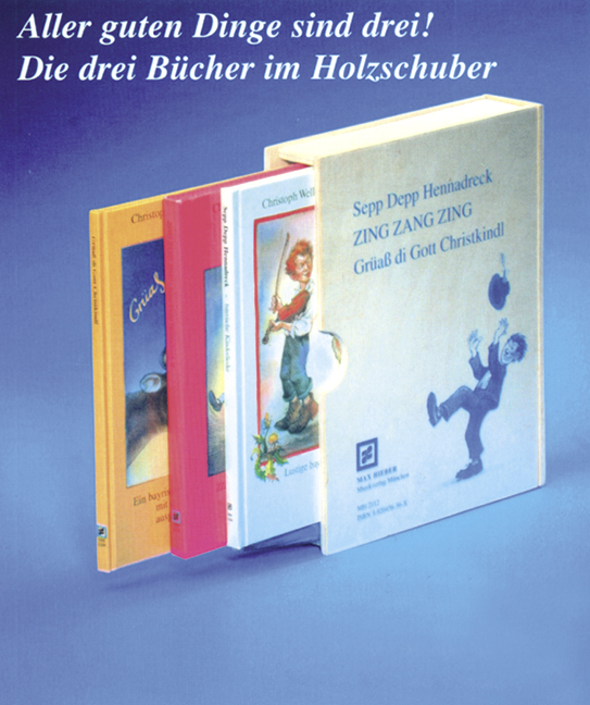 Biermöslblosn Liederbuecher&nbsp;&nbsp;3 Buecher im Holzschuber&nbsp;&nbsp;