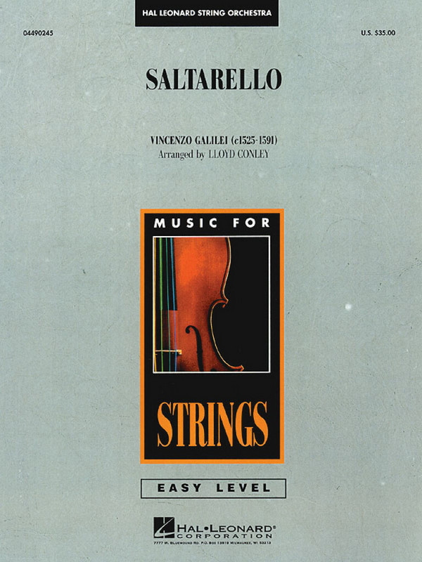 Saltarello for string orchestra  score and parts  
