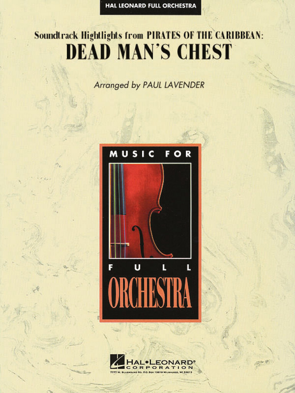 Highlights from Pirates of the  Carribean vol.2: Dead Man's Chest for orchestra  score and parts