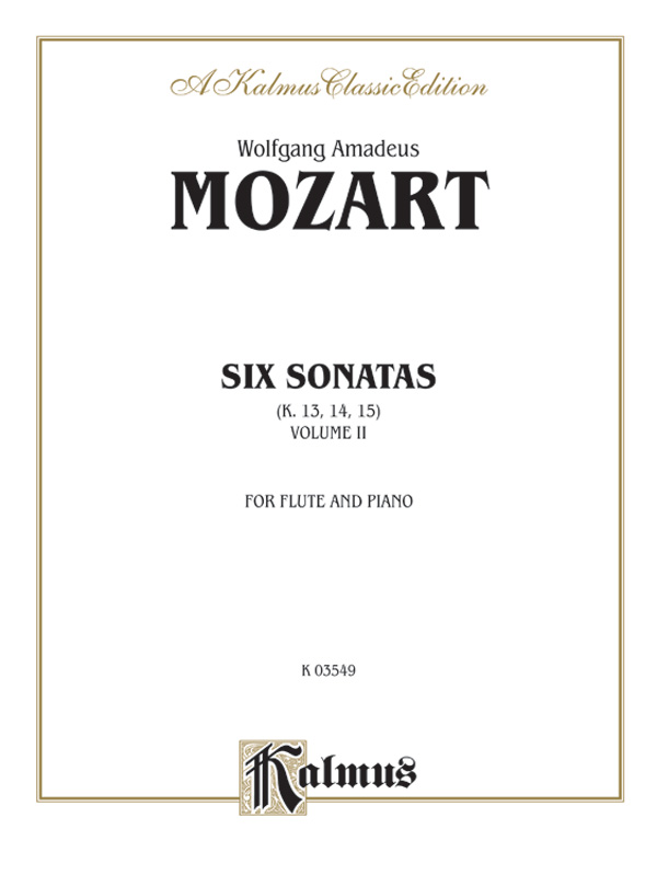 6 Sonatas vol.2 (nos.4-6)  for flute and piano  
