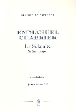 La Sulamite für Mezzosopran,  Frauenchor und Orchester  Studienpartitur