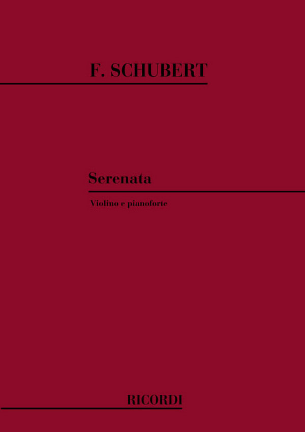 Serenade&nbsp;&nbsp;für Violine und Klavier&nbsp;&nbsp;