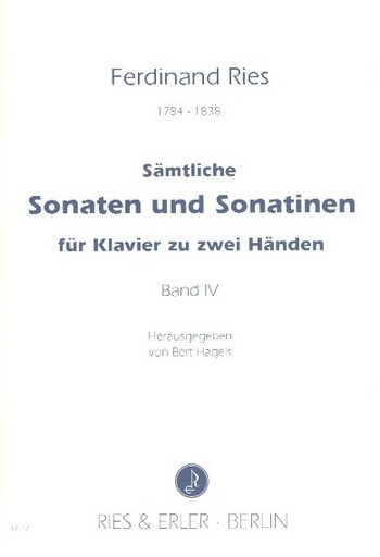 Sämtliche Sonaten und Sonatinen Band 4  für Klavier  