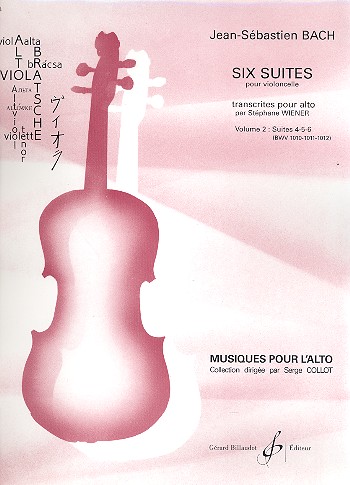 6 suites vol.2 (nos.4-6)&nbsp;&nbsp;pour alto&nbsp;&nbsp;